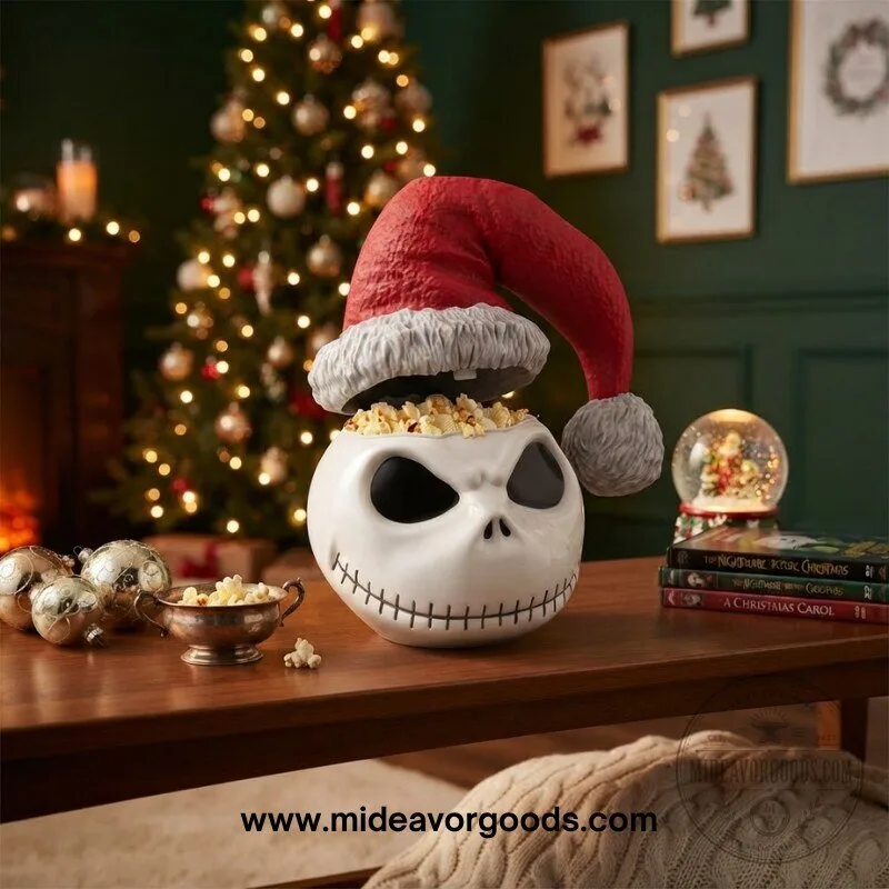 The Nightmare Before Christmas Jack Skellington Santa Hat Popcorn Bucket