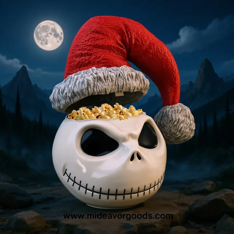 The Nightmare Before Christmas Jack Skellington Santa Hat Popcorn Bucket 4 The Nightmare Before Christmas Jack Skellington Santa Hat Popcorn Bucket