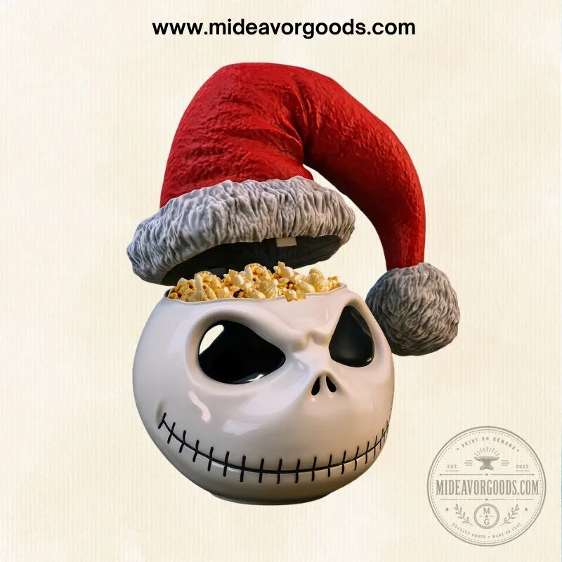 The Nightmare Before Christmas Jack Skellington Santa Hat Popcorn Bucket 5 The Nightmare Before Christmas Jack Skellington Santa Hat Popcorn Bucket