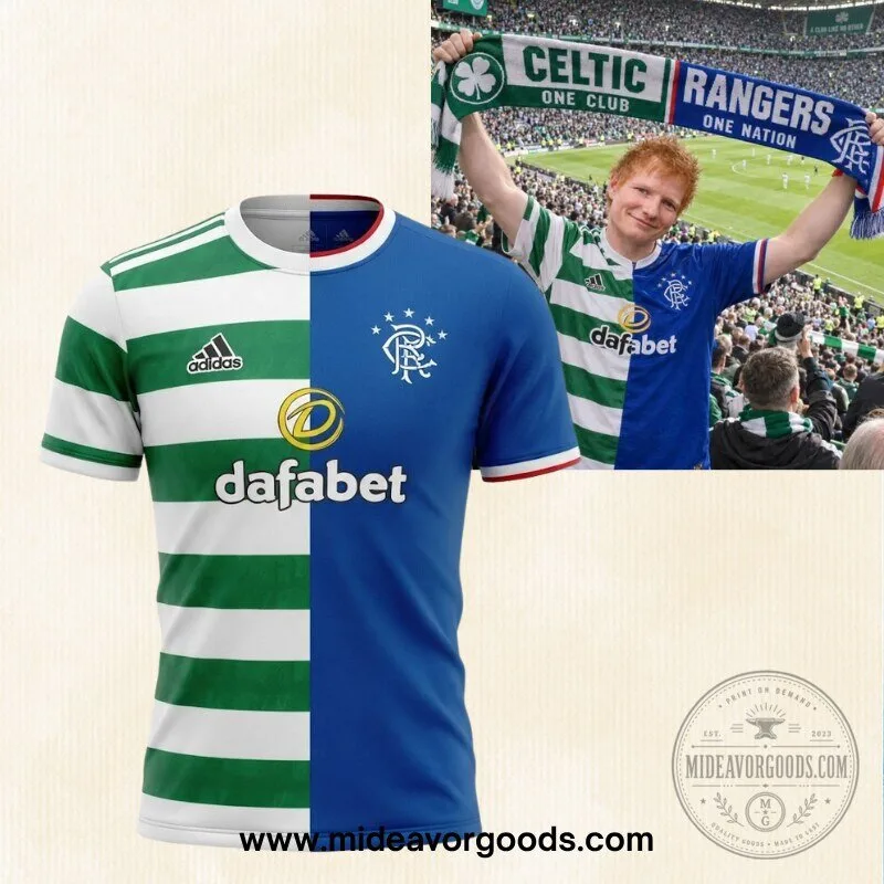 Celtic x Rangers Split Half Soccer Jersey