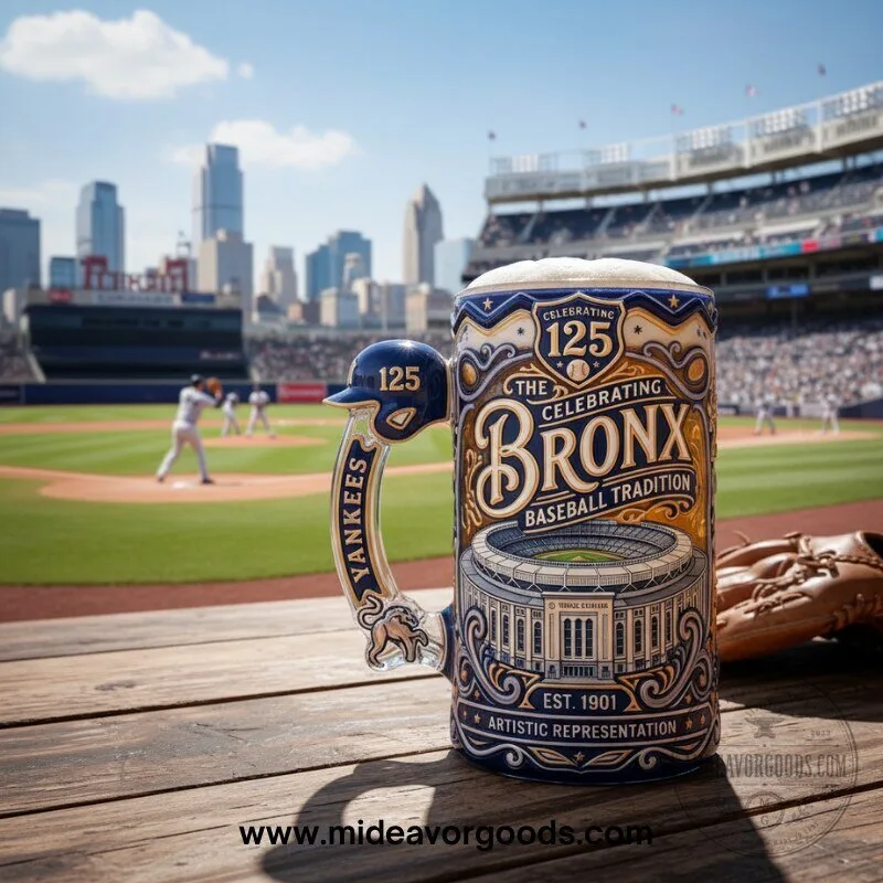 New York Yankees Bronx Baseball Tradition 125th Anniversary Beer Stein