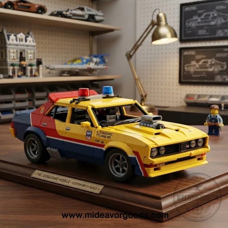 MFP Yellow Interceptor Pursuit Car Building Set